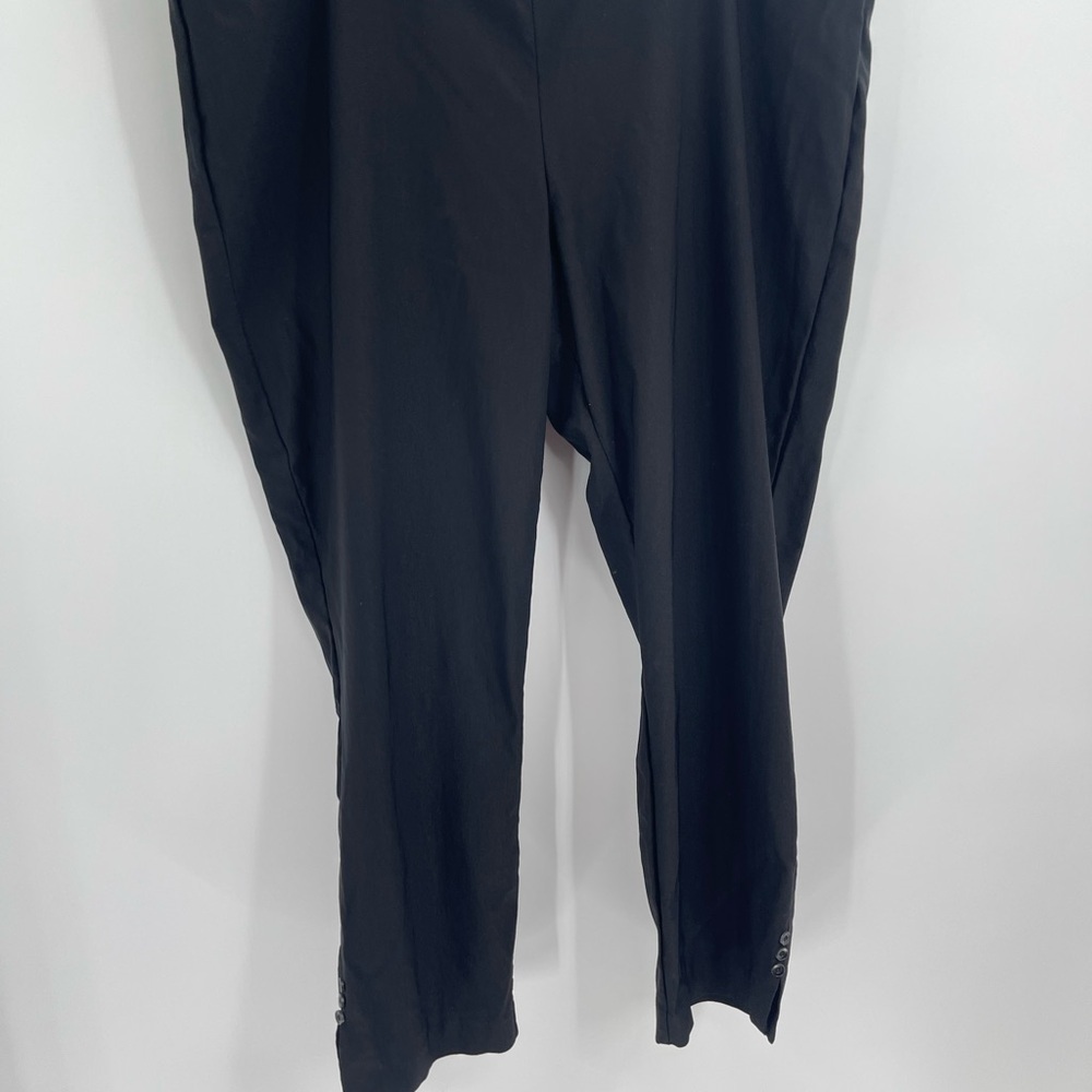 Chicos women’s pull on black rayon nylon spandex trousers pants size 4R size 20 - Picture 6 of 13